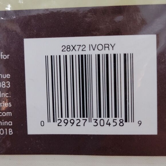 Sidelight Ivory Door Panel Voile 28"W x 72"L - Picture 6 of 6